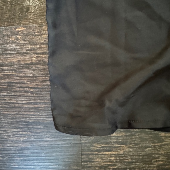 J.Crew | Women's Black Gold Blouse | Silky Front | Tshirt Back w Zipper - Picture 7 of 8